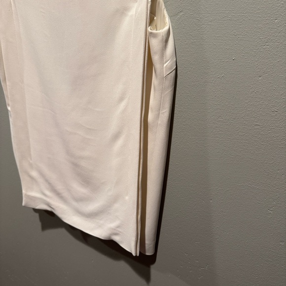 New NWT Escada Ivory White Minimalist Sleeveless Cape Back Long Blouse Top - Picture 13 of 16